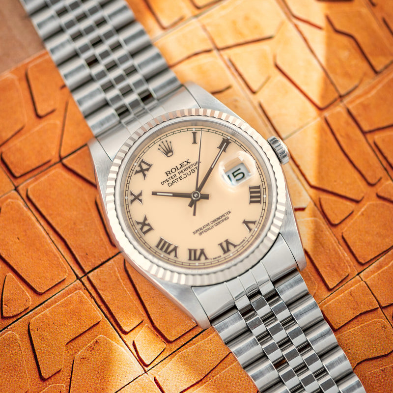 1991 Rolex Oyster Perpetual Datejust "Cream" Roman Dial 16234