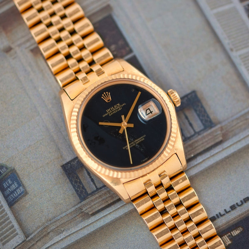 1968 Rolex Oyster Perpetual Datejust "Obsidian" Dial 1601