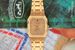 1980s Audemars Piguet Royal Oak Gold Dial with diamond indexes 6005BA