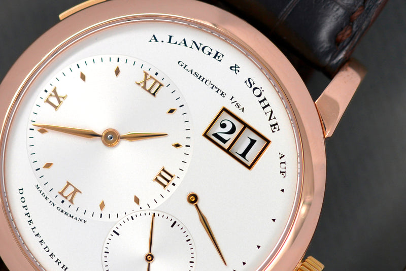 2000s A. Lange & Söhne Lange 1 in Rose Gold 101.032 with extract of archives