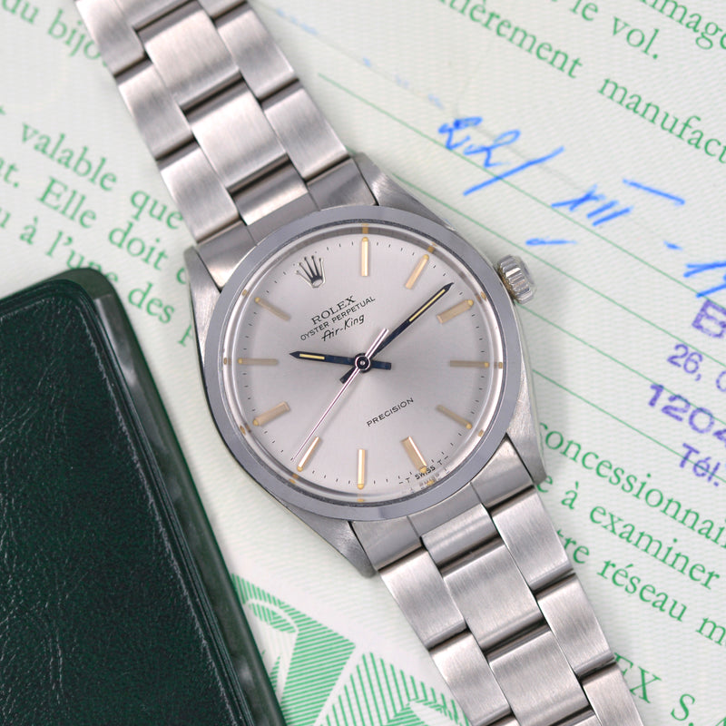 1979 Rolex Air-King Grey Dial 5500 with papers