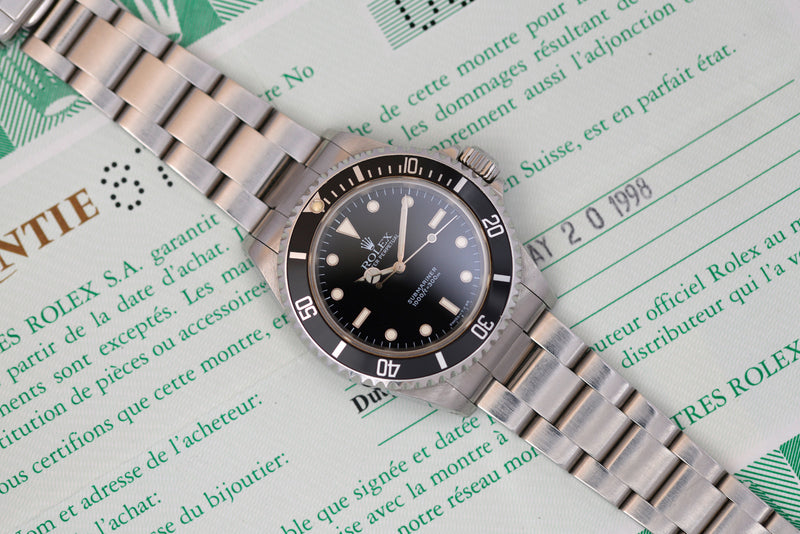 1997 Rolex Oyster Perpetual Submariner 14060 with papers