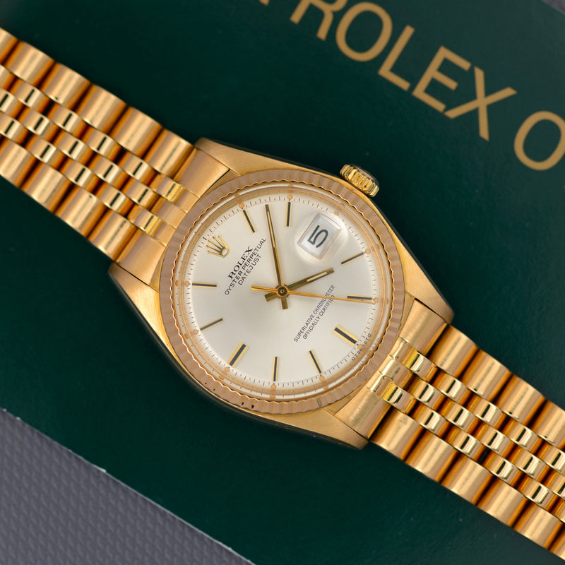 1977 Rolex Oyster Perpetual Datejust "Sigma" dial 18K Yellow Gold 1601