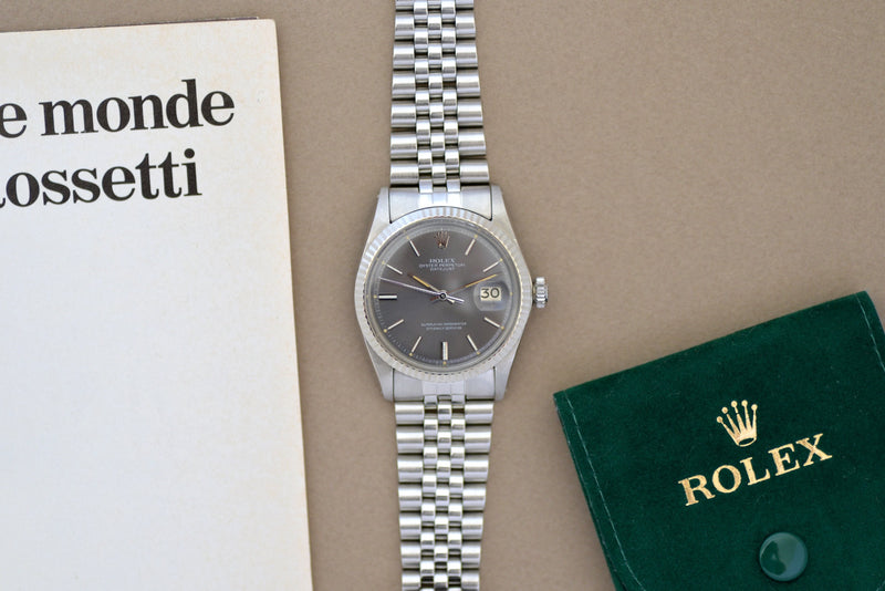 1970 Rolex Datejust Grey Dial 1601
