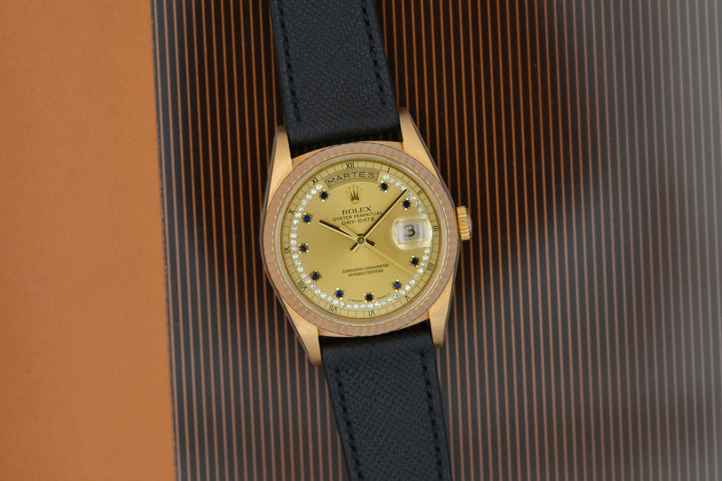 1990 Rolex Oyster Perpetual Day-Date "Sapphire String" 18238