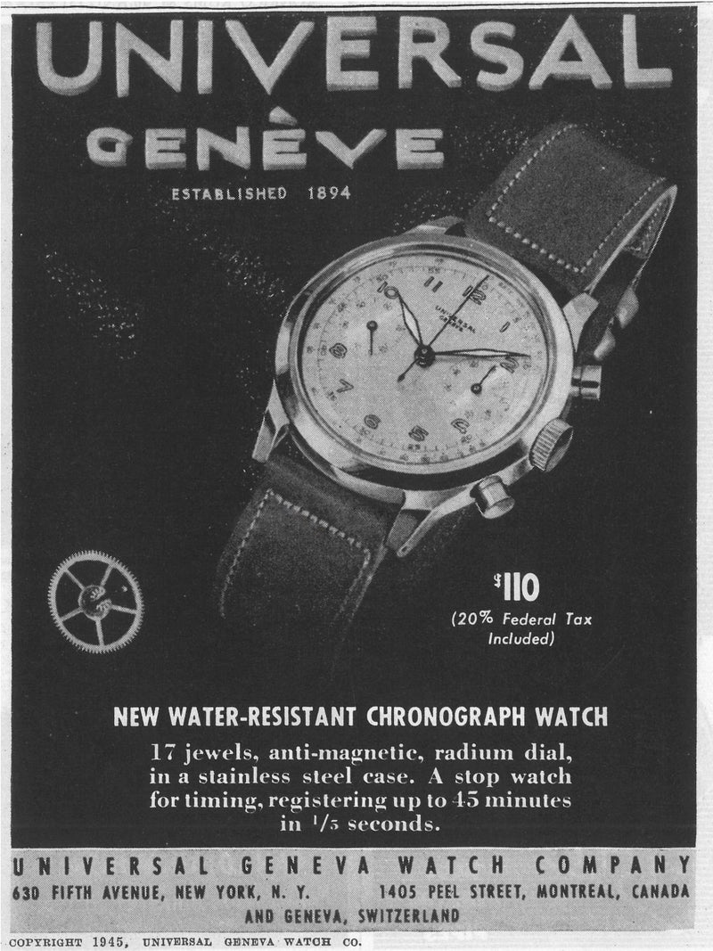 1943 Universal Genève Uni-Compax Waterproof